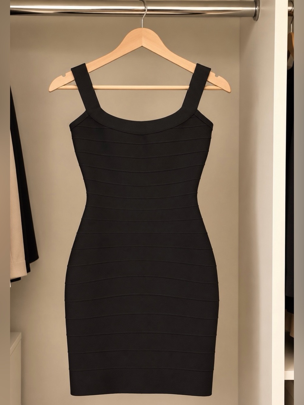 Classic Black Bandage Bodycon Dress